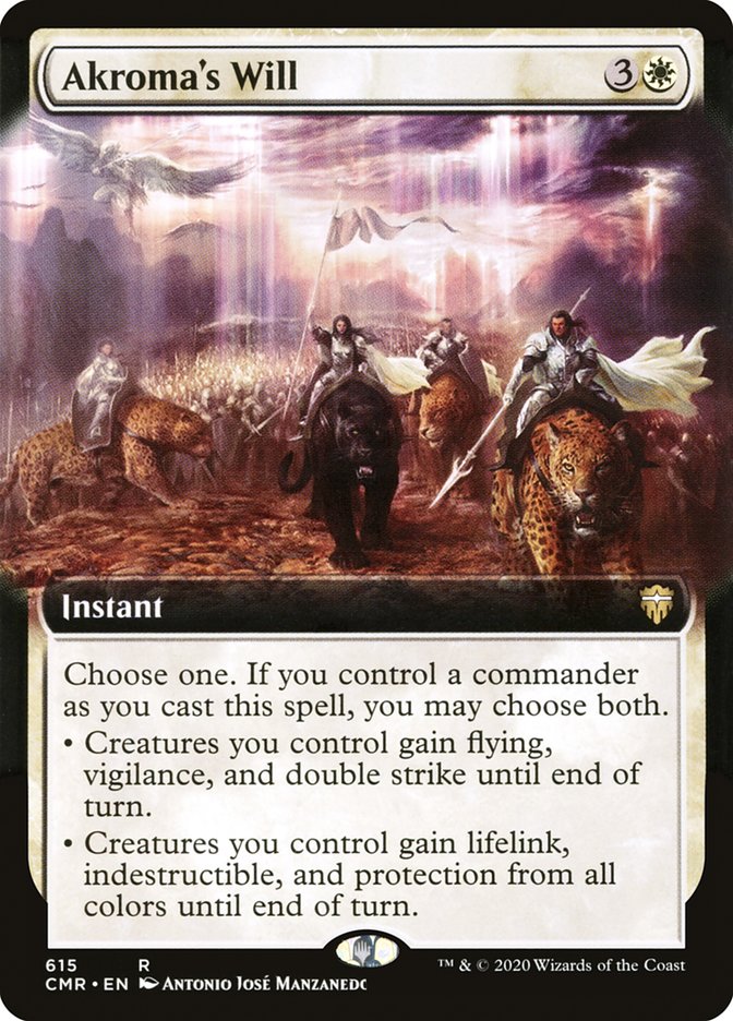 Magic | Akroma's Will (Extended Art) [Commander Legends] | The Nerd Merchant