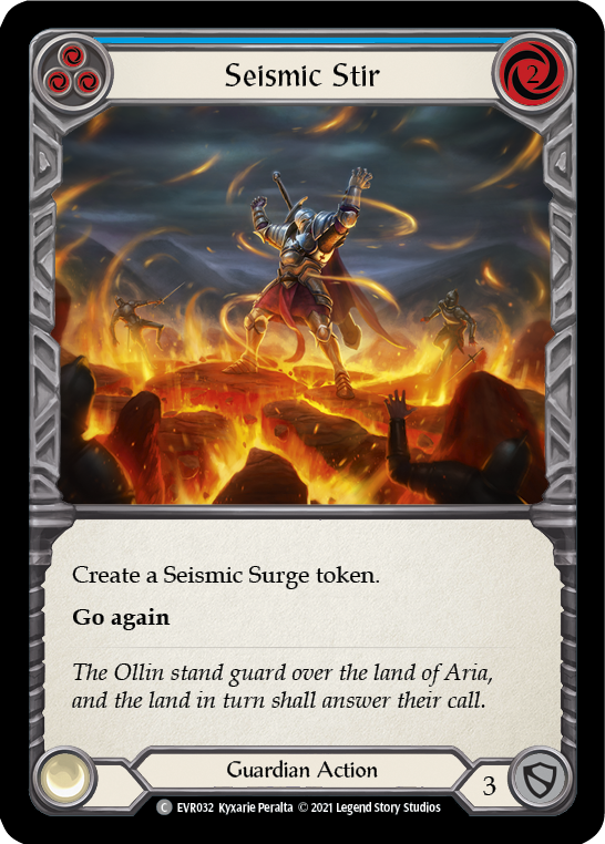 Flesh and Blood TCG | Seismic Stir (Blue) [EVR032] (Everfest)  1st Edition Normal | The Nerd Merchant