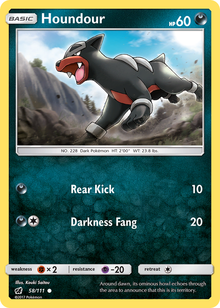 Pokemon | Houndour (58/111) [Sun & Moon: Crimson Invasion] | The Nerd Merchant