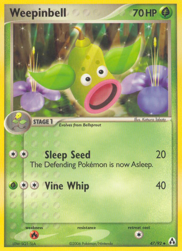 Pokemon | Weepinbell (47/92) [EX: Legend Maker] | The Nerd Merchant