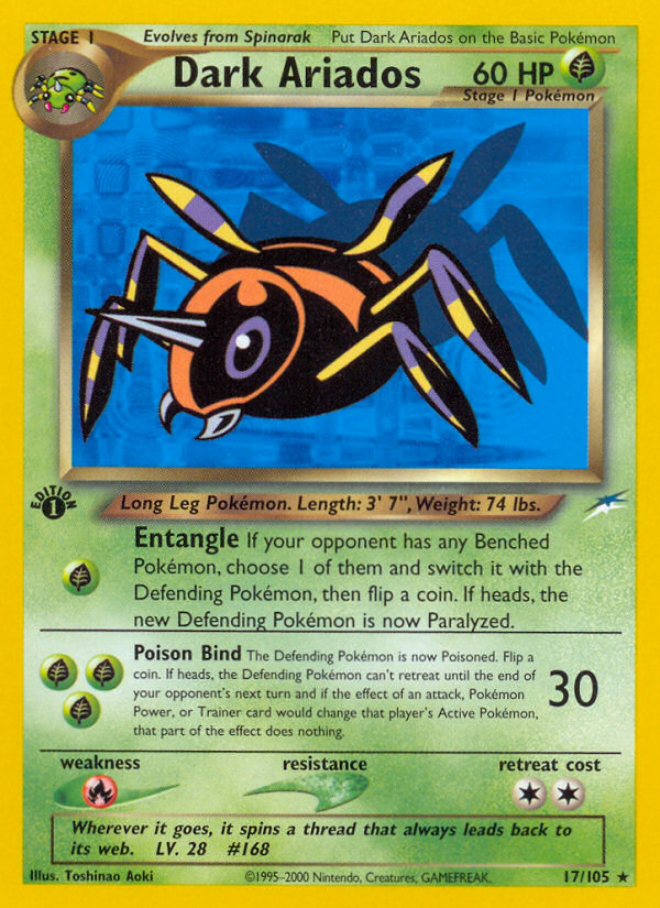 Pokemon | Dark Ariados (17/105) [Neo Destiny 1st Edition] | The Nerd Merchant
