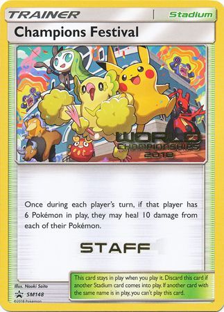 Pokemon | Champions Festival (SM148) (2018 Staff) [Sun & Moon: Black Star Promos] | The Nerd Merchant