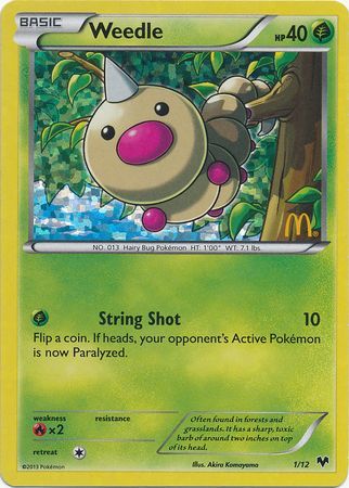 Pokemon | Weedle (1/12) [McDonald's Promos: 2014 Collection] | The Nerd Merchant