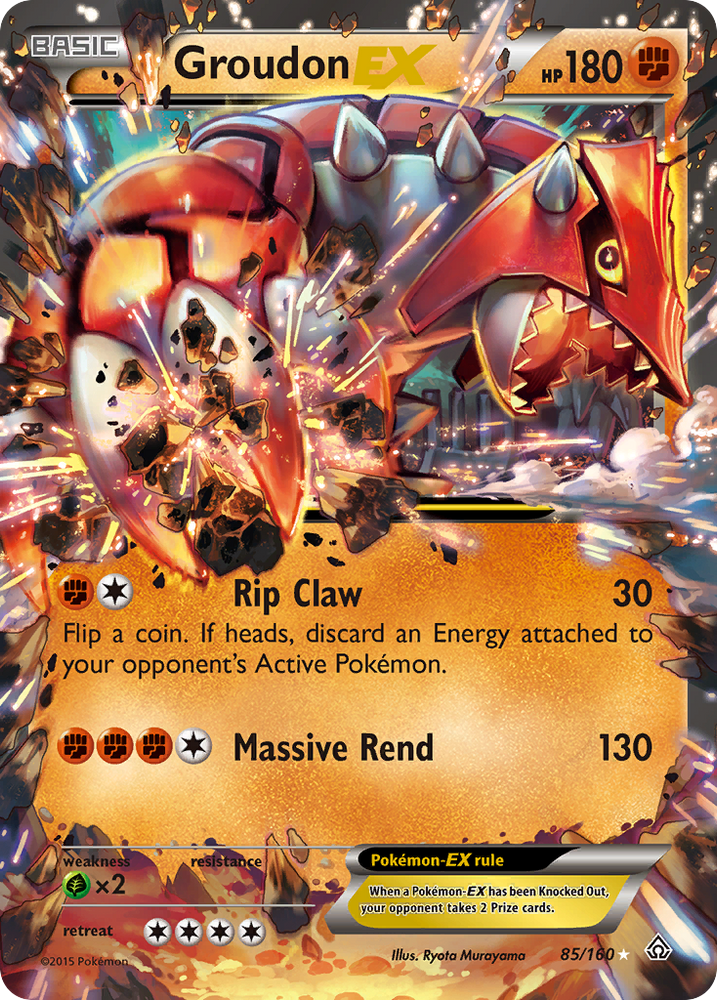 Pokemon | Groudon EX (85/160) [XY: Primal Clash] | The Nerd Merchant