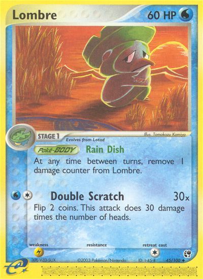Pokemon | Lombre (45/100) [EX: Sandstorm] | The Nerd Merchant