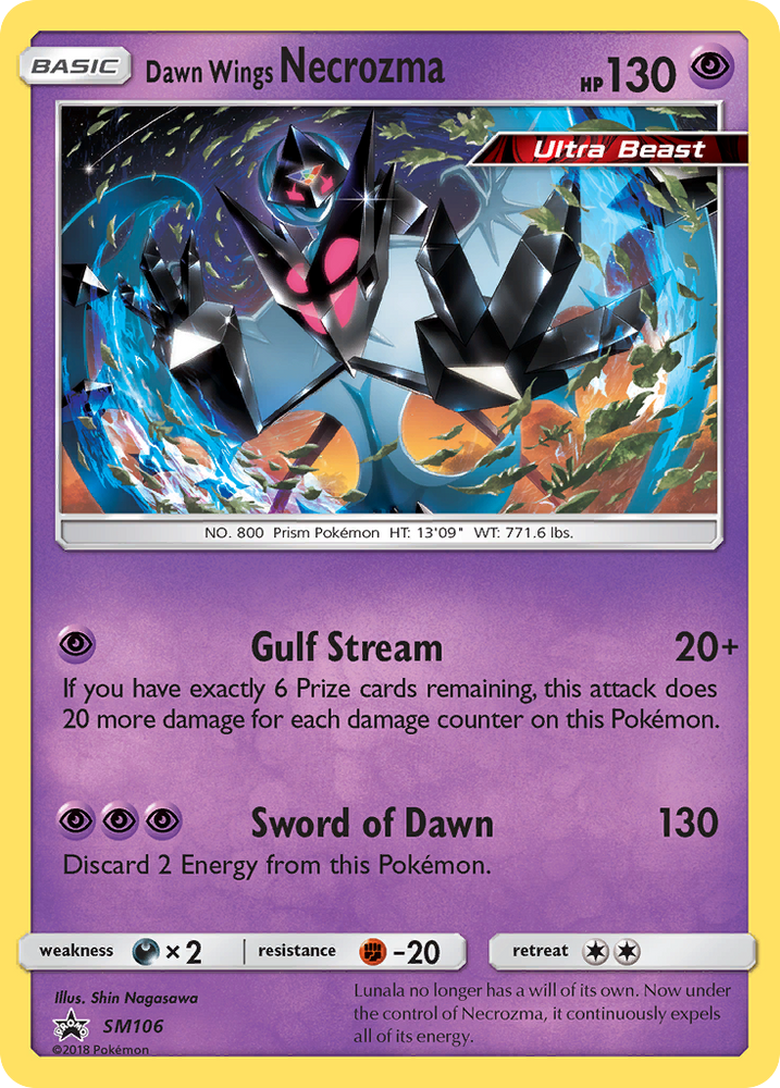 Pokemon | Dawn Wings Necrozma (SM106) [Sun & Moon: Black Star Promos] | The Nerd Merchant