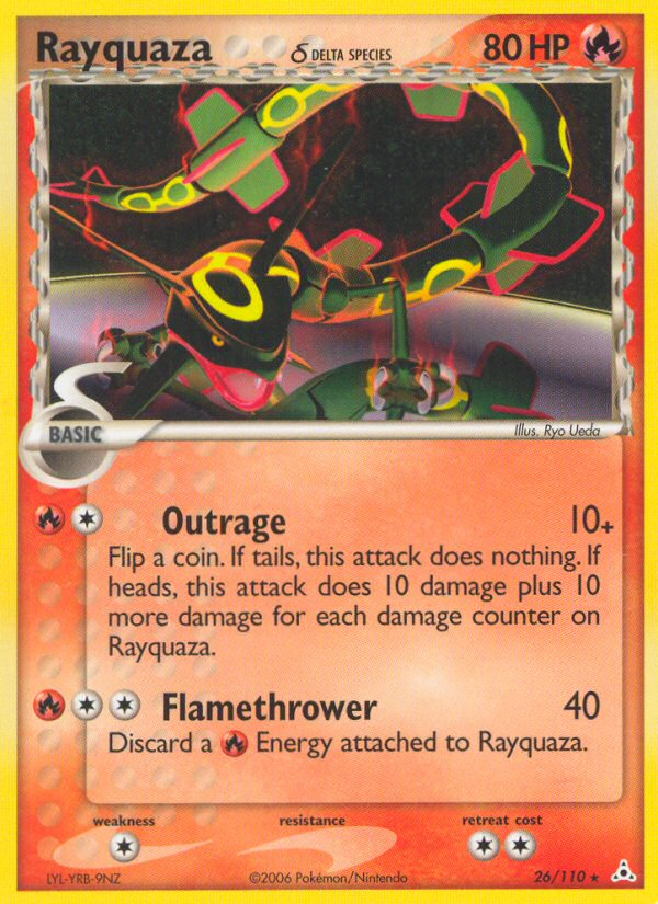 Pokemon | Rayquaza (26/110) (Delta Species) [EX: Holon Phantoms] | The Nerd Merchant