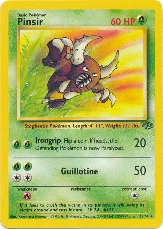 Pokemon | Pinsir (25/64) [Jungle Unlimited] | The Nerd Merchant
