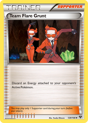 Pokemon | Team Flare Grunt (129/146) [XY: Base Set] | The Nerd Merchant