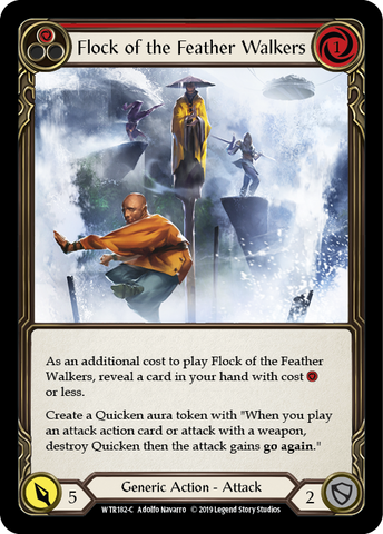 Flesh and Blood TCG | Flock of the Feather Walkers (Red) [WTR182-C] (Welcome to Rathe)  Alpha Print Normal | The Nerd Merchant
