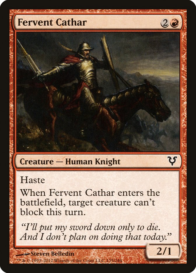 Magic | Fervent Cathar [Avacyn Restored] | The Nerd Merchant