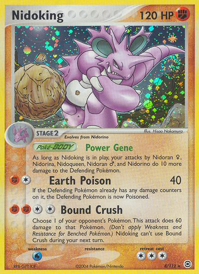 Pokemon | Nidoking (8/112) [EX: FireRed & LeafGreen] | The Nerd Merchant