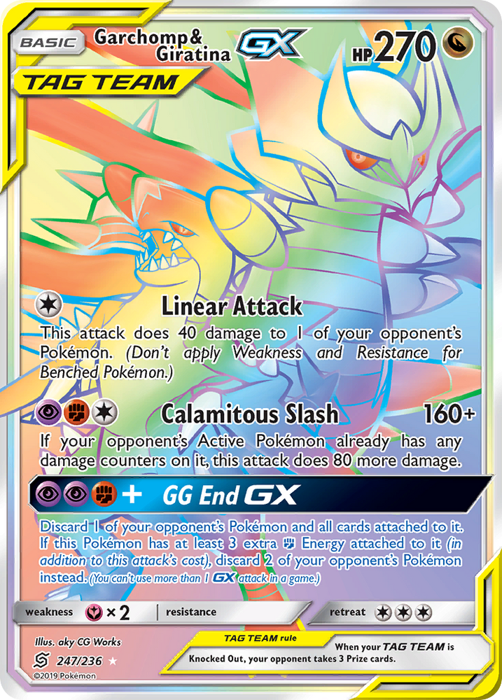 Pokemon | Garchomp & Giratina GX (247/236) [Sun & Moon: Unified Minds] | The Nerd Merchant