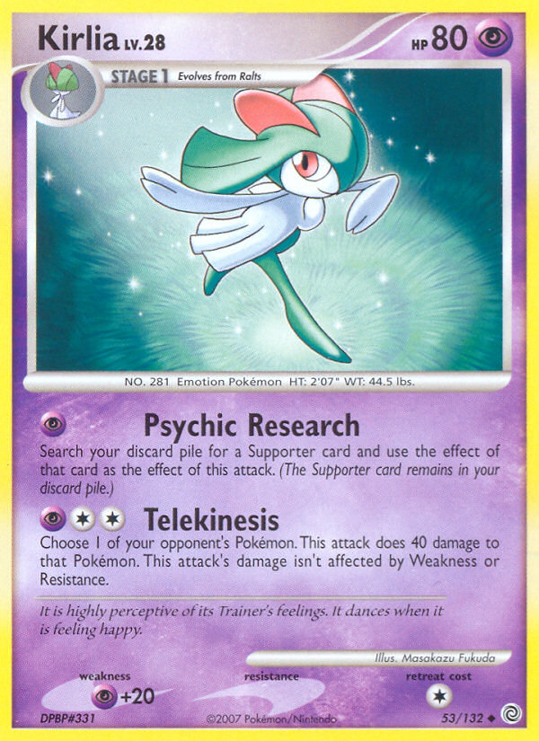 Pokemon | Kirlia (53/132) [Diamond & Pearl: Secret Wonders] | The Nerd Merchant
