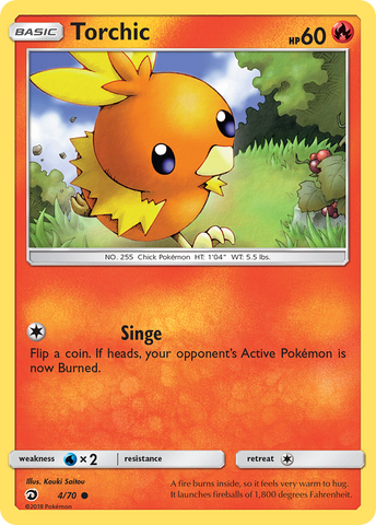 Pokemon | Torchic (4/70) [Sun & Moon: Dragon Majesty] | The Nerd Merchant