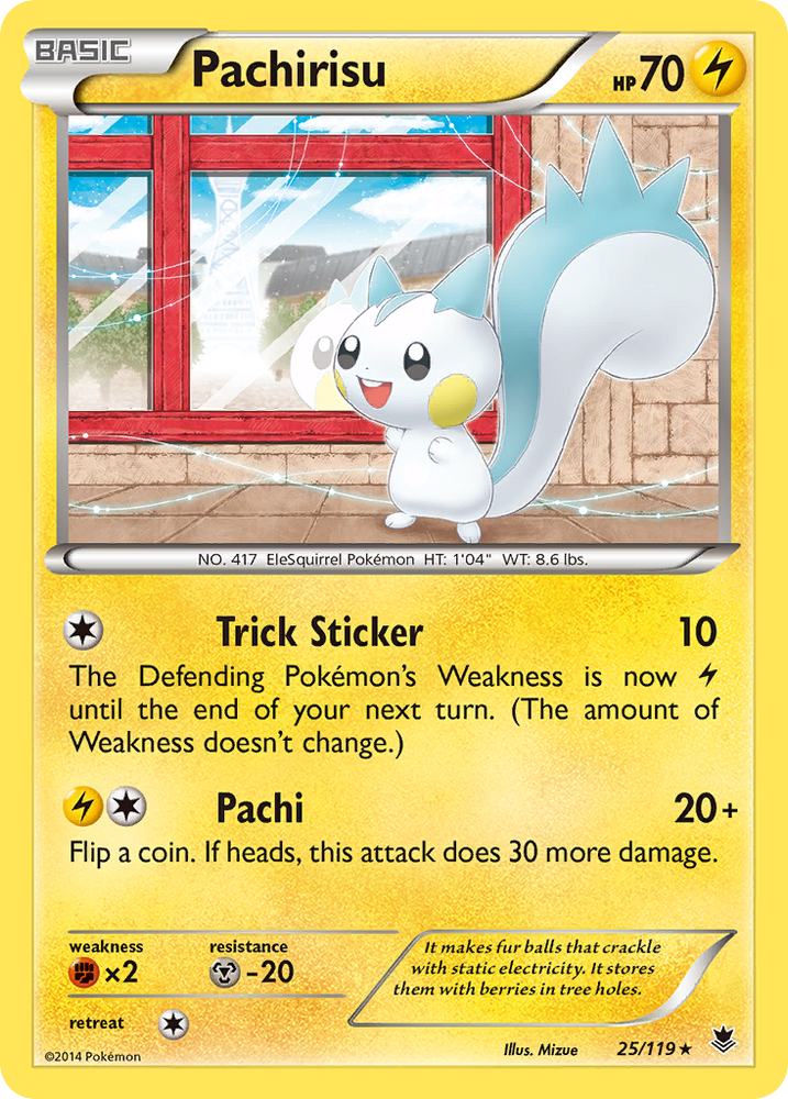 Pokemon | Pachirisu (25/119) [XY: Phantom Forces] | The Nerd Merchant