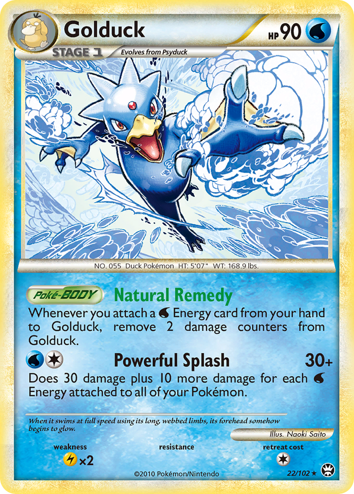 Pokemon | Golduck (22/102) [HeartGold & SoulSilver: Triumphant] | The Nerd Merchant