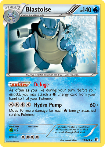 Pokemon | Blastoise (31/149) [Black & White: Boundaries Crossed] | The Nerd Merchant