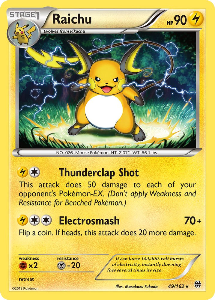 Pokemon | Raichu (49/162) (Theme Deck Exclusive) [XY: BREAKthrough] | The Nerd Merchant