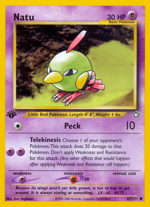 Pokemon | Natu (67/111) [Neo Genesis 1st Edition] | The Nerd Merchant
