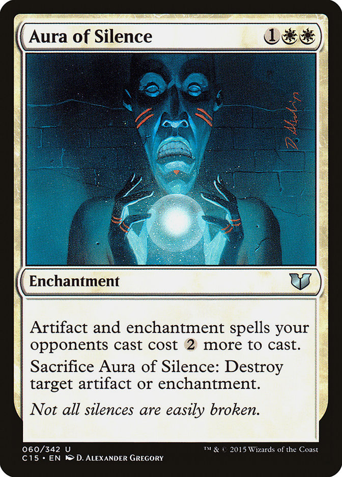 Magic | Aura of Silence [Commander 2015] | The Nerd Merchant