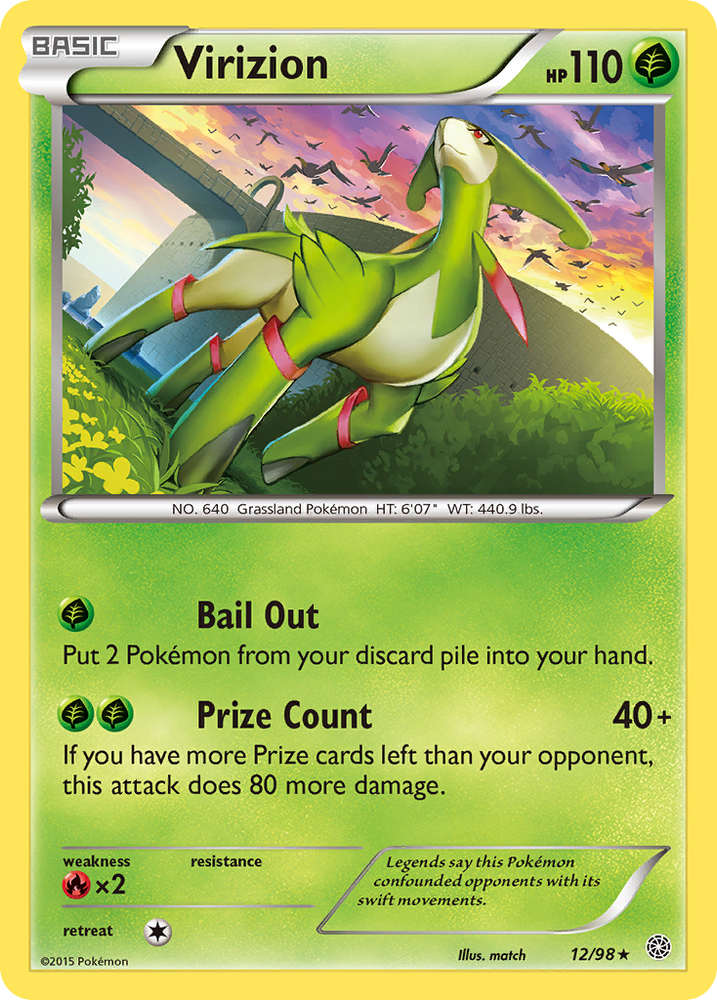 Pokemon | Virizion (12/98) [XY: Ancient Origins] | The Nerd Merchant