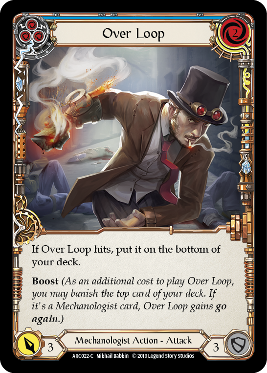 Flesh and Blood TCG | Over Loop (Blue) [ARC022-C] (Arcane Rising)  1st Edition Normal | The Nerd Merchant
