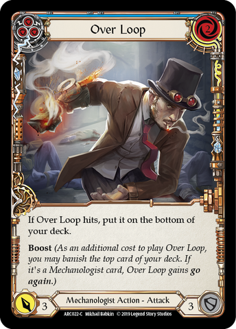 Flesh and Blood TCG | Over Loop (Blue) [ARC022-C] (Arcane Rising)  1st Edition Normal | The Nerd Merchant