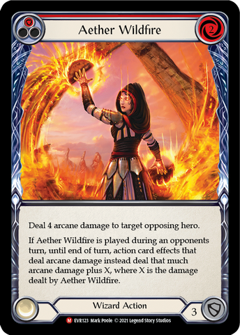 Flesh and Blood TCG | Aether Wildfire [EVR123] (Everfest)  1st Edition Rainbow Foil | The Nerd Merchant