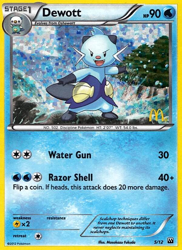 Pokemon | Dewott (5/12) [McDonald's Promos: 2012 Collection] | The Nerd Merchant