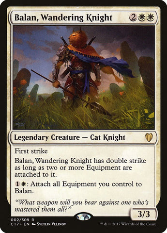 Magic | Balan, Wandering Knight [Commander 2017] | The Nerd Merchant