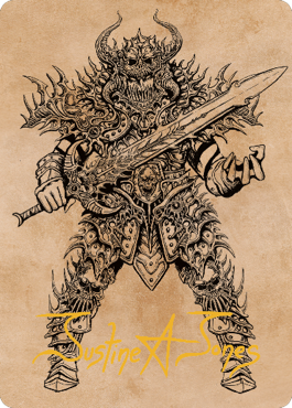 Magic | Sarevok, Deathbringer Art Card (Gold-Stamped Signature) [Commander Legends: Battle for Baldur's Gate Art Series] | The Nerd Merchant