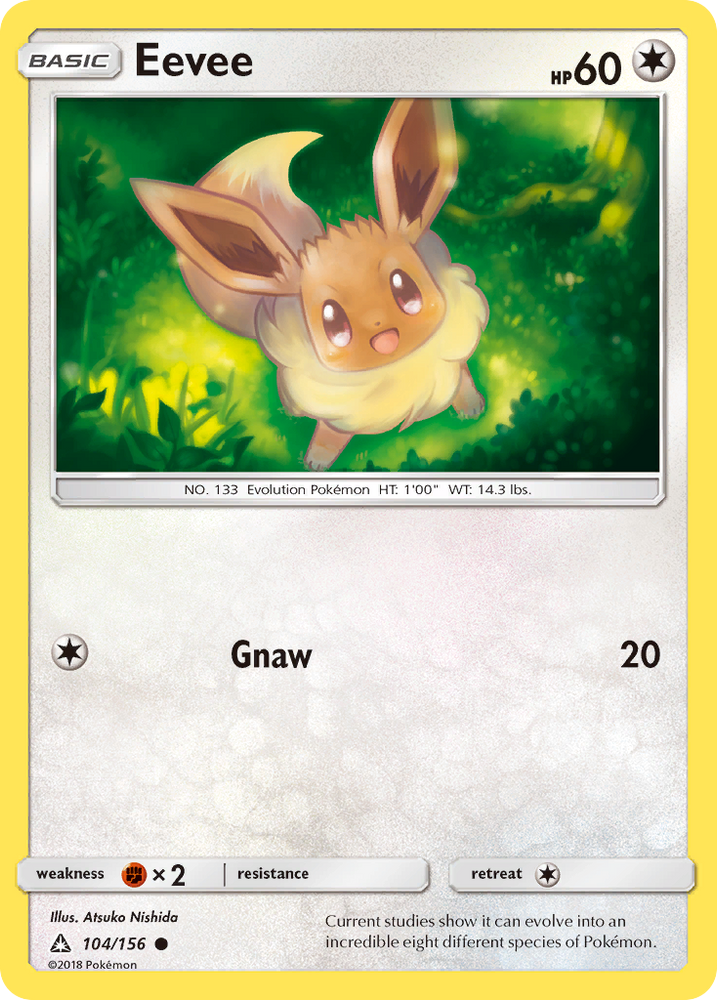 Pokemon | Eevee (104/156) [Sun & Moon: Ultra Prism] | The Nerd Merchant