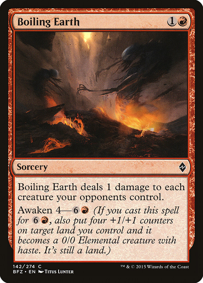 Magic | Boiling Earth [Battle for Zendikar] | The Nerd Merchant
