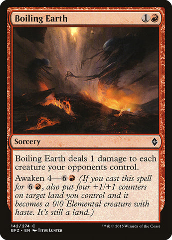 Magic | Boiling Earth [Battle for Zendikar] | The Nerd Merchant