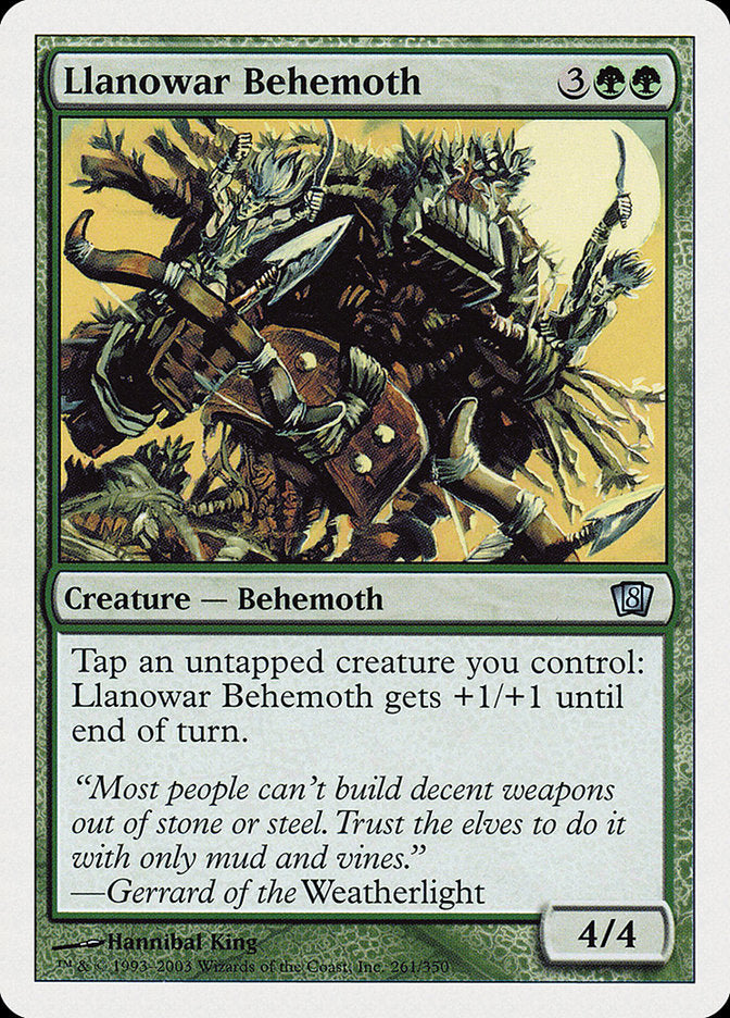 Magic | Llanowar Behemoth [Eighth Edition] | The Nerd Merchant
