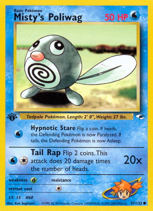 Pokemon | Misty's Poliwag (87/132) [Gym Heroes 1st Edition] | The Nerd Mechant