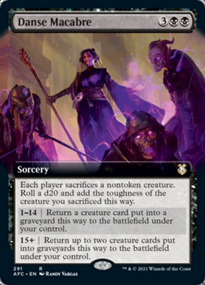 Magic | Danse Macabre (Extended Art) [Dungeons & Dragons: Adventures in the Forgotten Realms Commander] | The Nerd Merchant