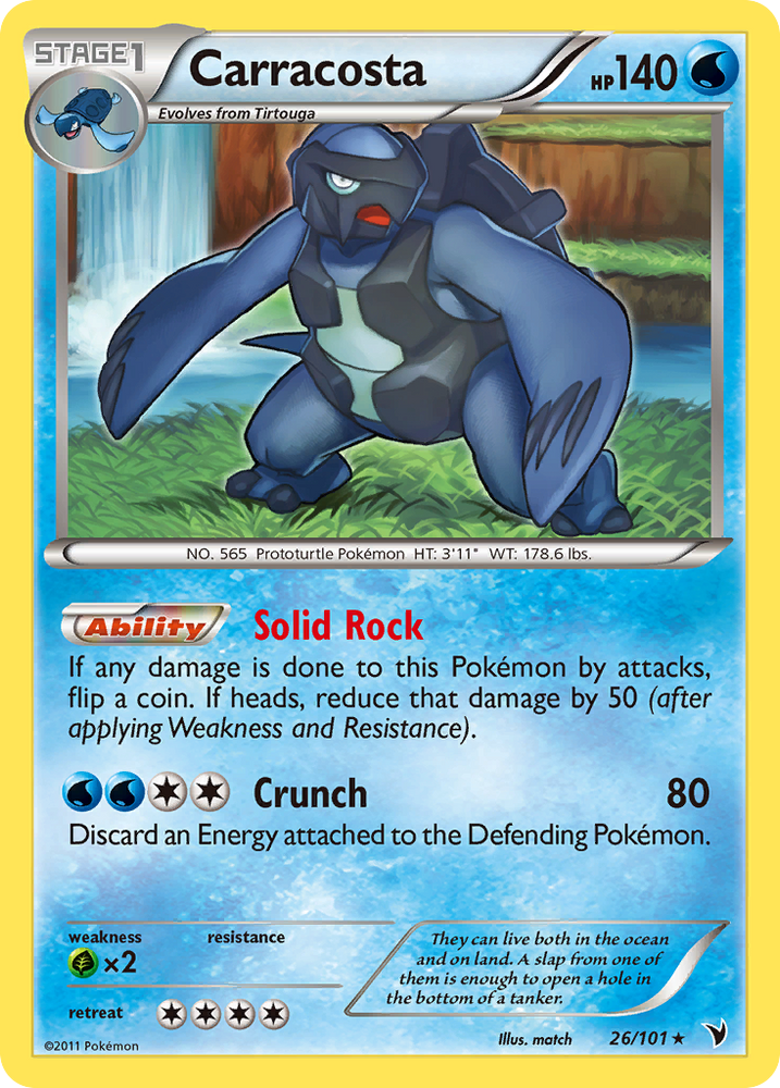 Pokemon | Carracosta (26/101) [Black & White: Noble Victories] | The Nerd Merchant