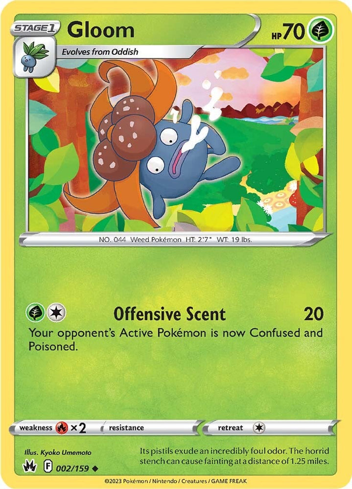 Pokemon | Gloom (002/159) [Sword & Shield: Crown Zenith] | The Nerd Merchant