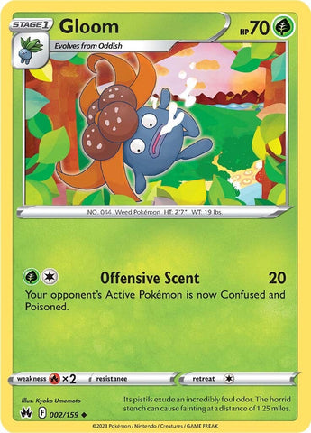 Pokemon | Gloom (002/159) [Sword & Shield: Crown Zenith] | The Nerd Merchant