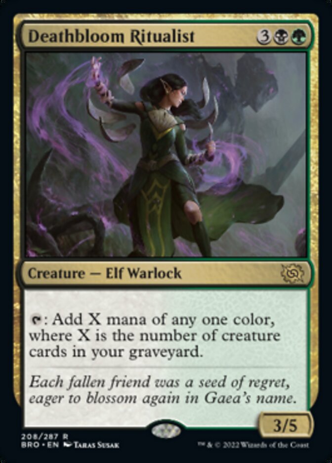 Magic | Deathbloom Ritualist [The Brothers' War] | The Nerd Merchant