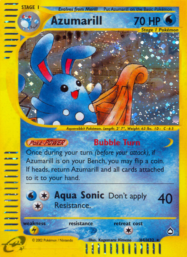 Pokemon | Azumarill (H4/H32) [Aquapolis] | The Nerd Merchant