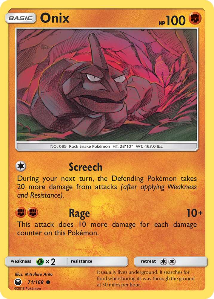 Pokemon | Onix (71/168) [Sun & Moon: Celestial Storm] | The Nerd Merchant