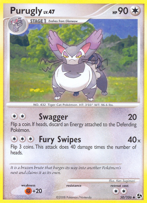 Pokemon | Purugly (50/106) [Diamond & Pearl: Great Encounters] | The Nerd Merchant