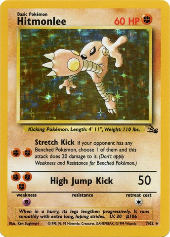 Pokemon | Hitmonlee (7/62) [Fossil Unlimited] | The Nerd Merchant