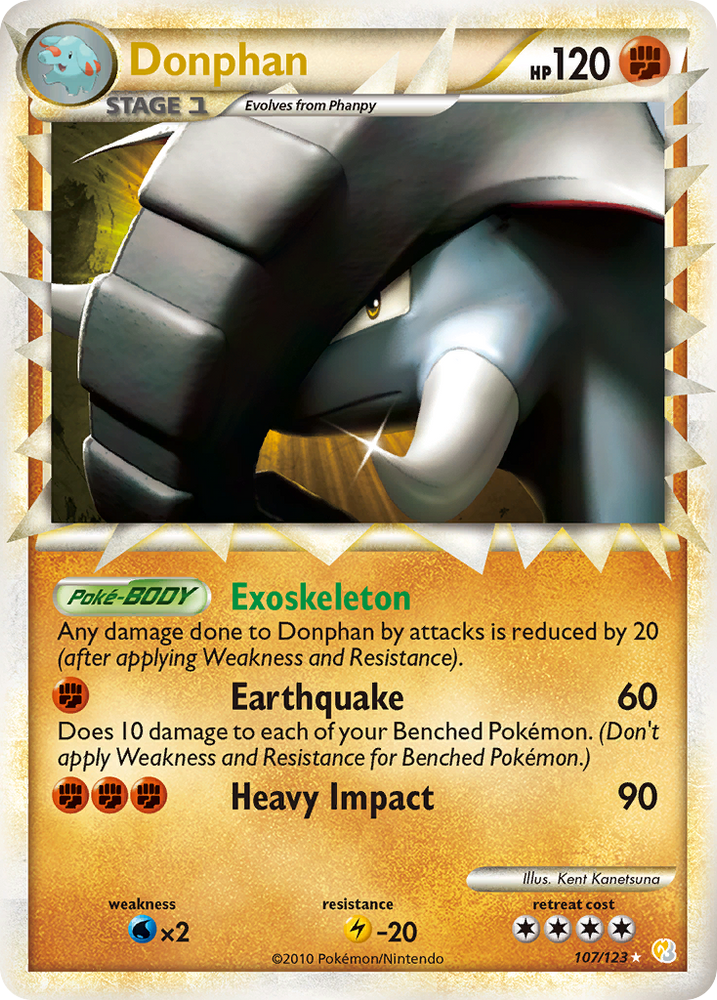 Pokemon | Donphan (107/123) [HeartGold & SoulSilver: Base Set] | The Nerd Merchant