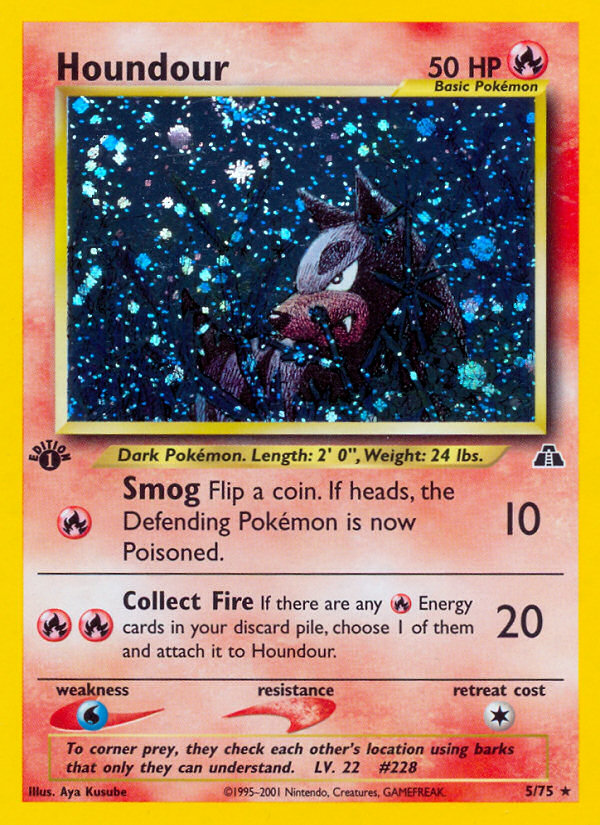 Pokemon | Houndour (5/75) [Neo Discovery 1st Edition] | The Nerd Merchant