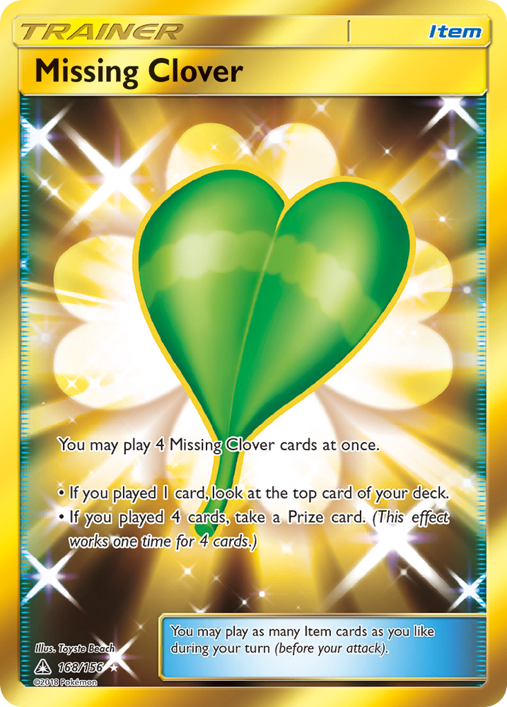 Pokemon | Missing Clover (168/156) [Sun & Moon: Ultra Prism] | The Nerd Merchant