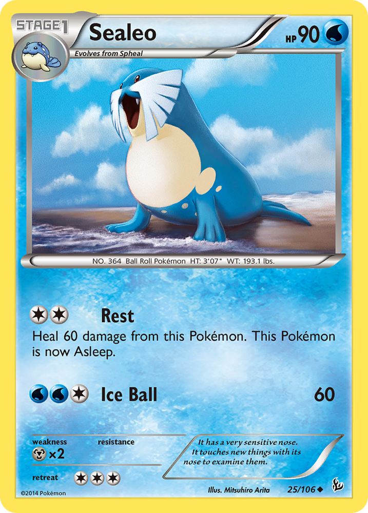 Pokemon | Sealeo (25/106) [XY: Flashfire] | The Nerd Merchant